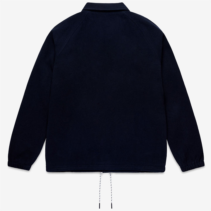 Dark blue Unisex Mid-Length Baseball Inspired Wool Jacket 2