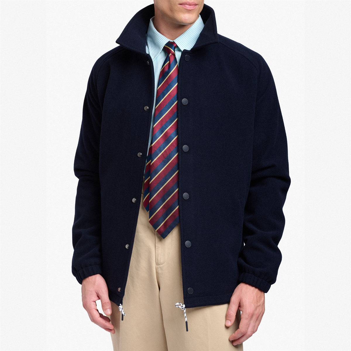 Blue Unisex Wool Jacket