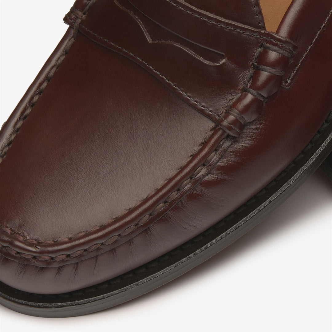 Mocassini da uomo in pelle marrone scuro main