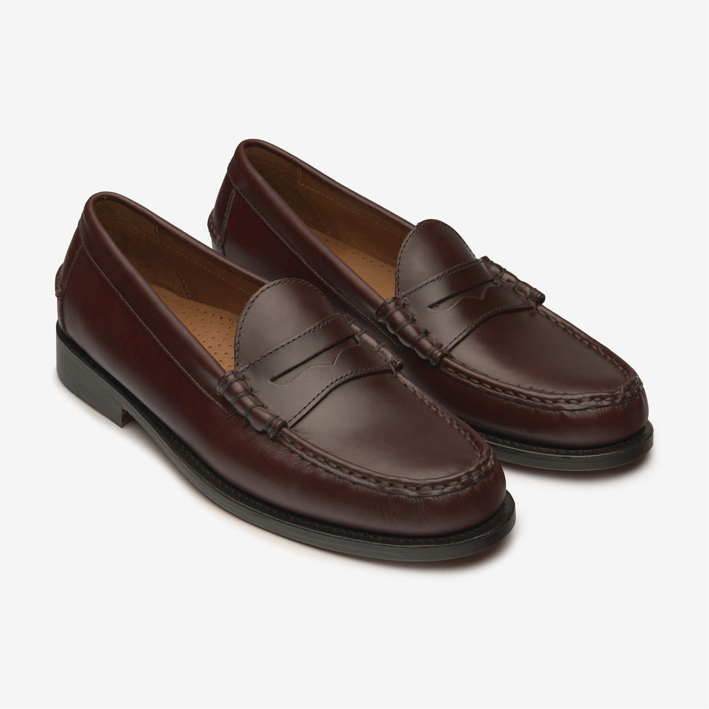 Mocassini da uomo in pelle marrone scuro 02