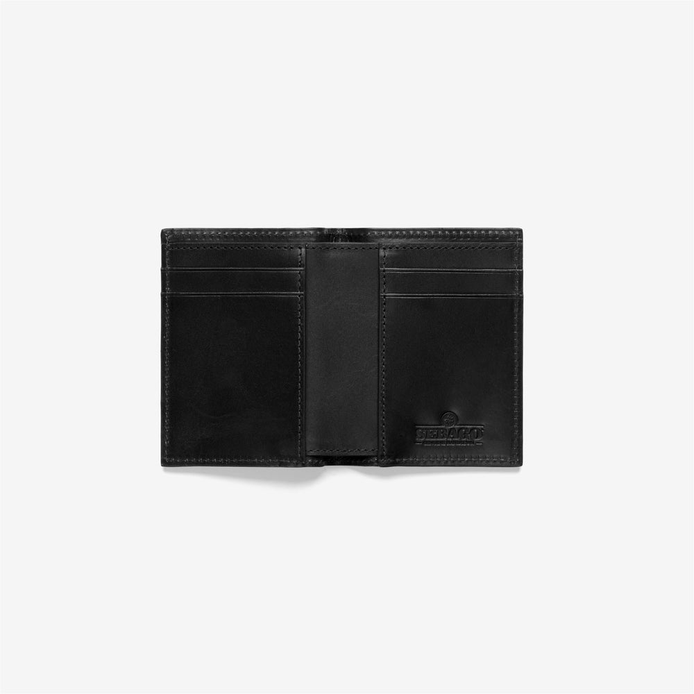 Black Unisex Leather Wallet with Classic Construction 02