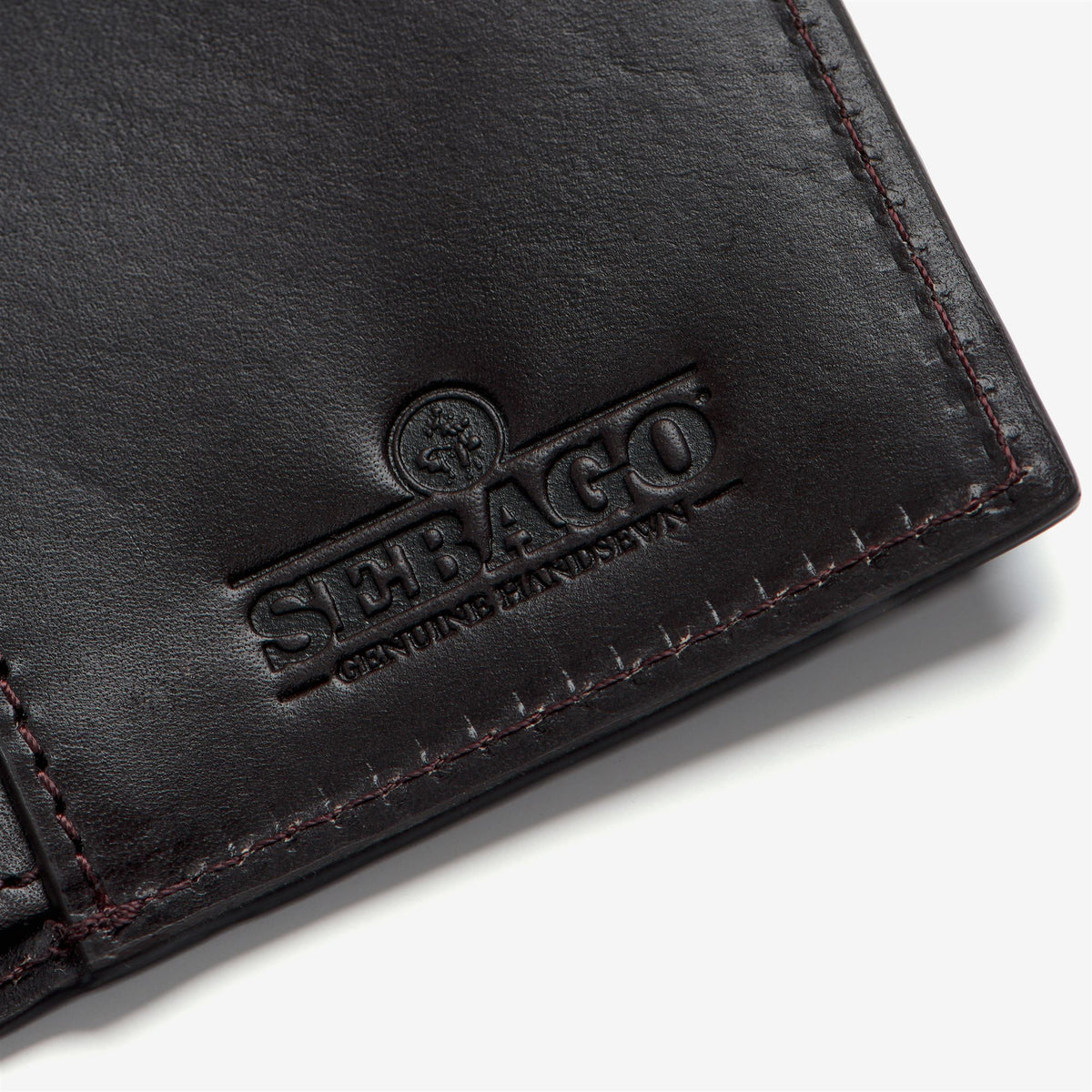 Brown Unisex Leather Vertical Wallet