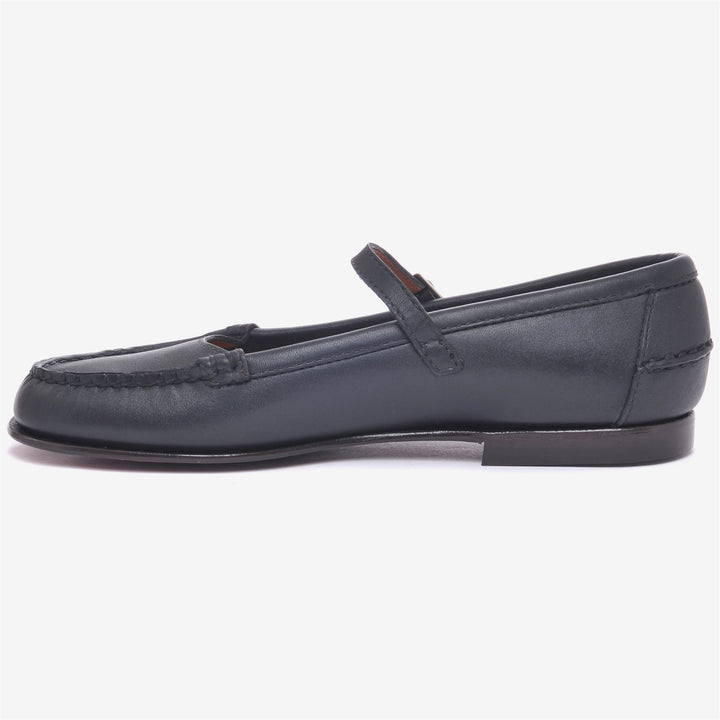 Black Women's Casual Leather Moccasin Ballet Flats 3
