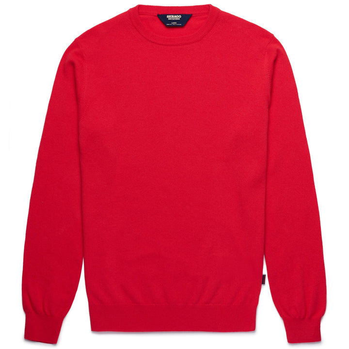 Red Men's Yachting Knitwear Jumper in Warm Wool Blend 1