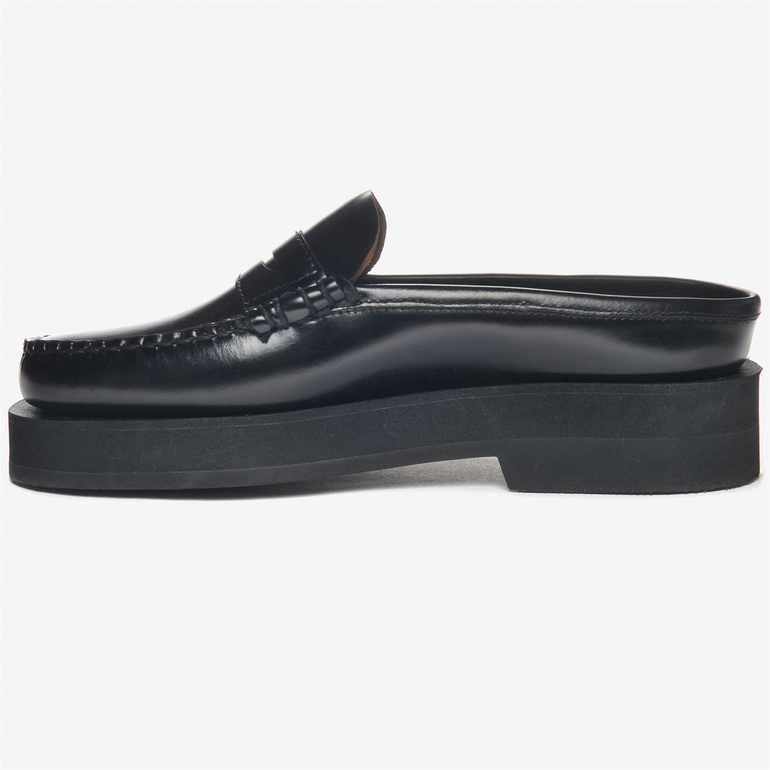 Mocassini Moda Donna Neri Slip-On con Piattaforma Confortevole main