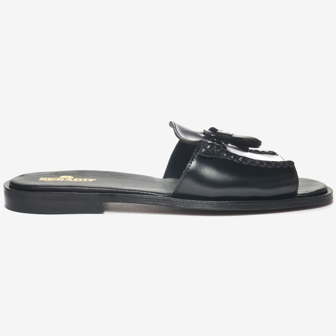 Mocassini Casual Donna Neri Slip-On con Tomaia in Pelle 01