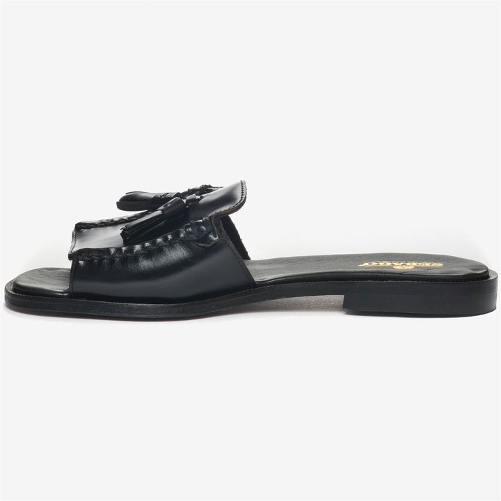 Mocassins décontractés noirs à enfiler pour femmes avec tige en cuir 3