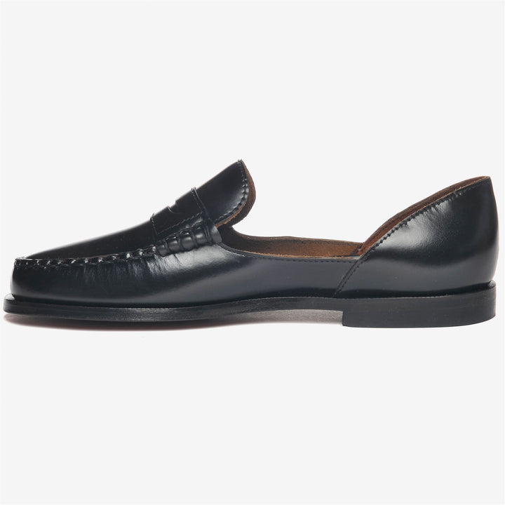 Black Women's Leather Casual Moccasin Footwear 3