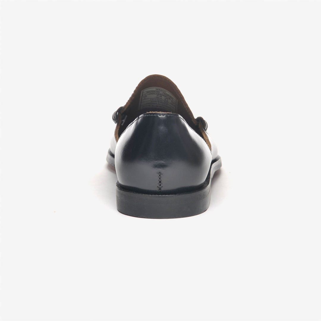 Mocassins décontractés en cuir noir pour femmes main