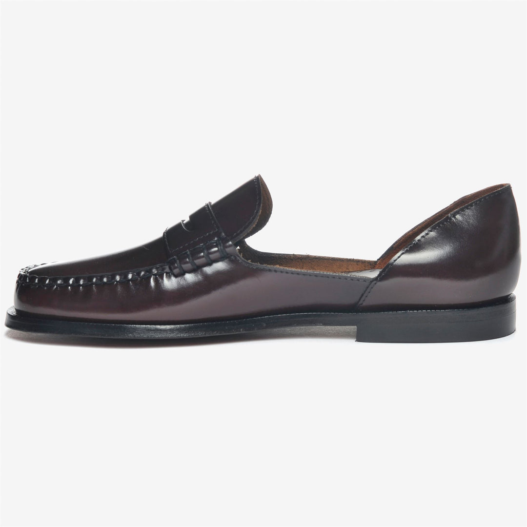 Burgundy Red Women's Leather Moccasin Casual Footwear main