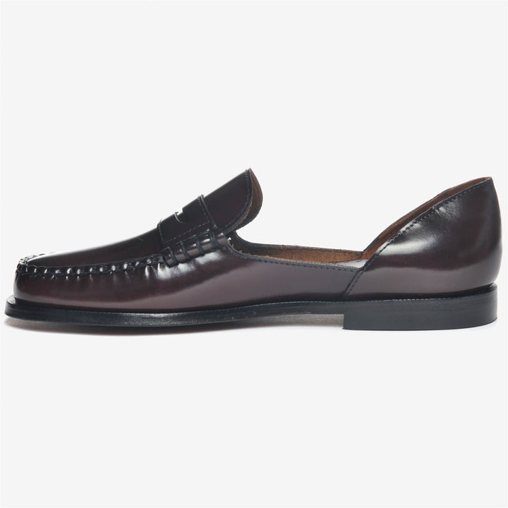 Burgundy Red Women's Leather Moccasin Casual Footwear 3