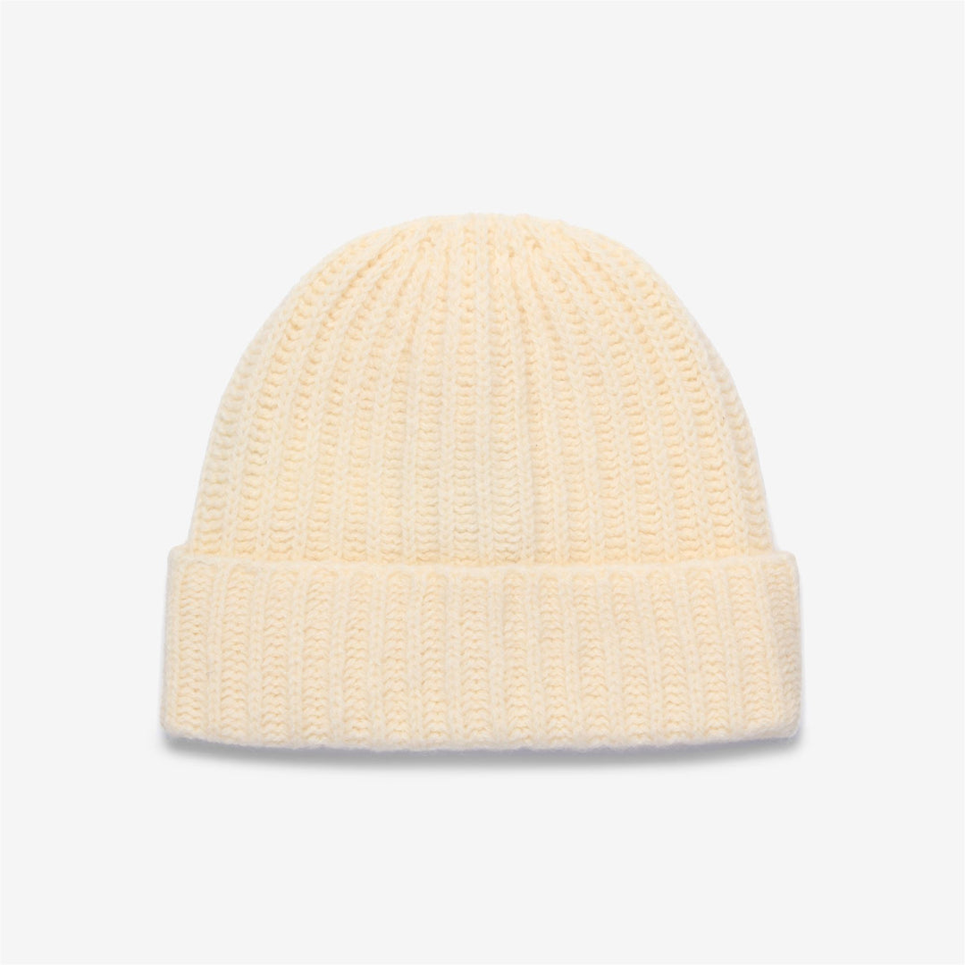 Berretto invernale unisex in lana beige 01