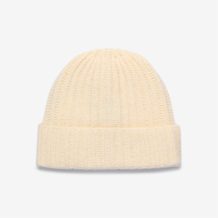 Berretto invernale unisex in lana beige 1