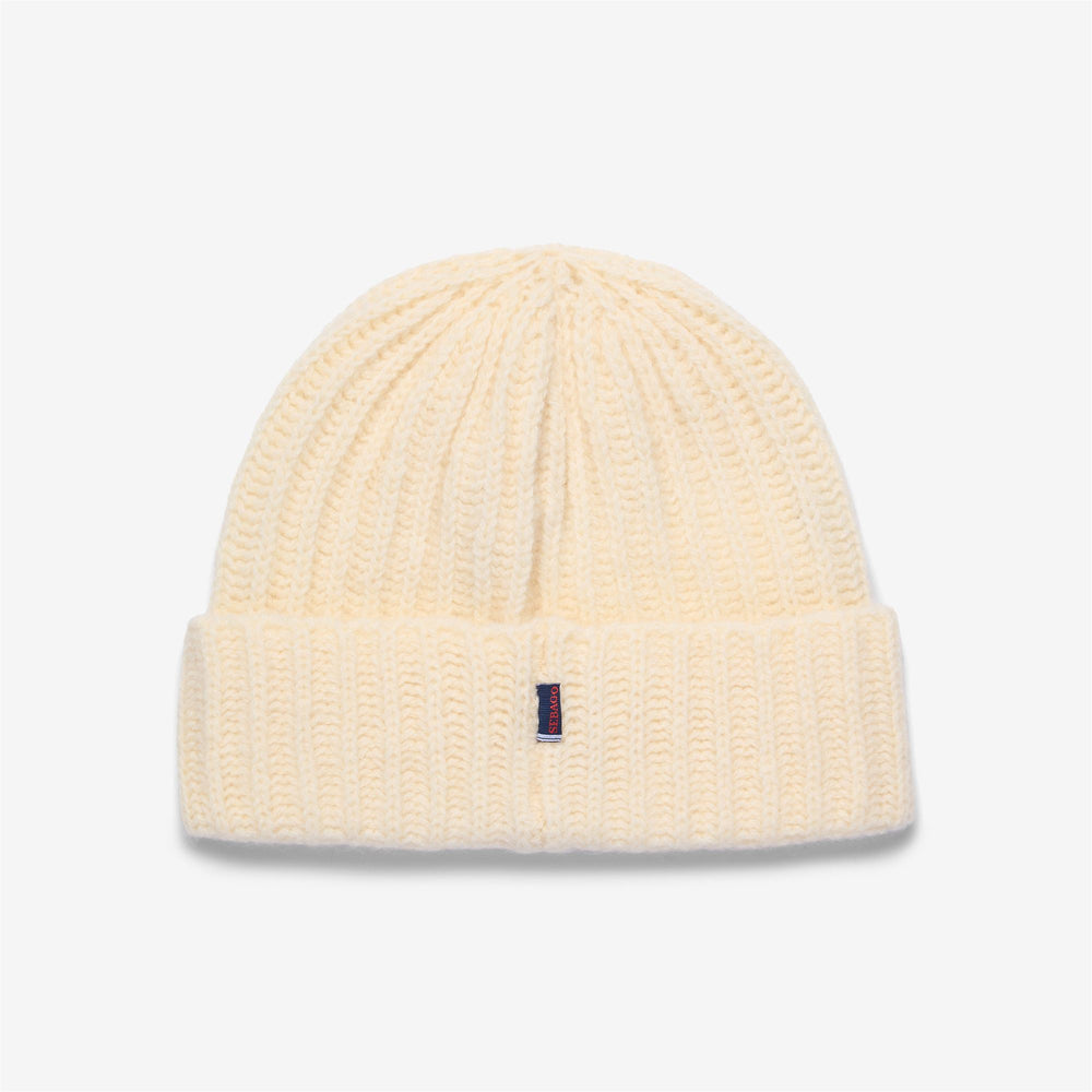 Berretto invernale unisex in lana beige 02