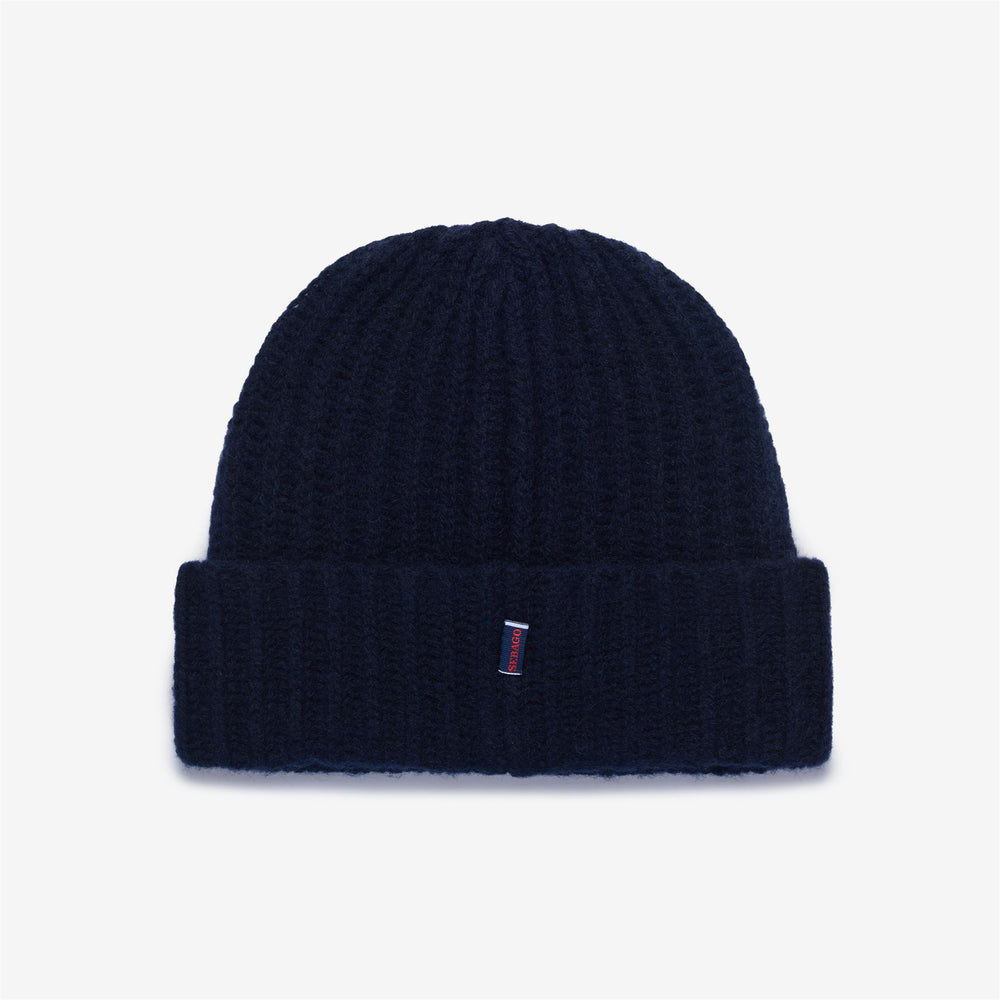 Berretto unisex in lana blu scuro per l'inverno 02