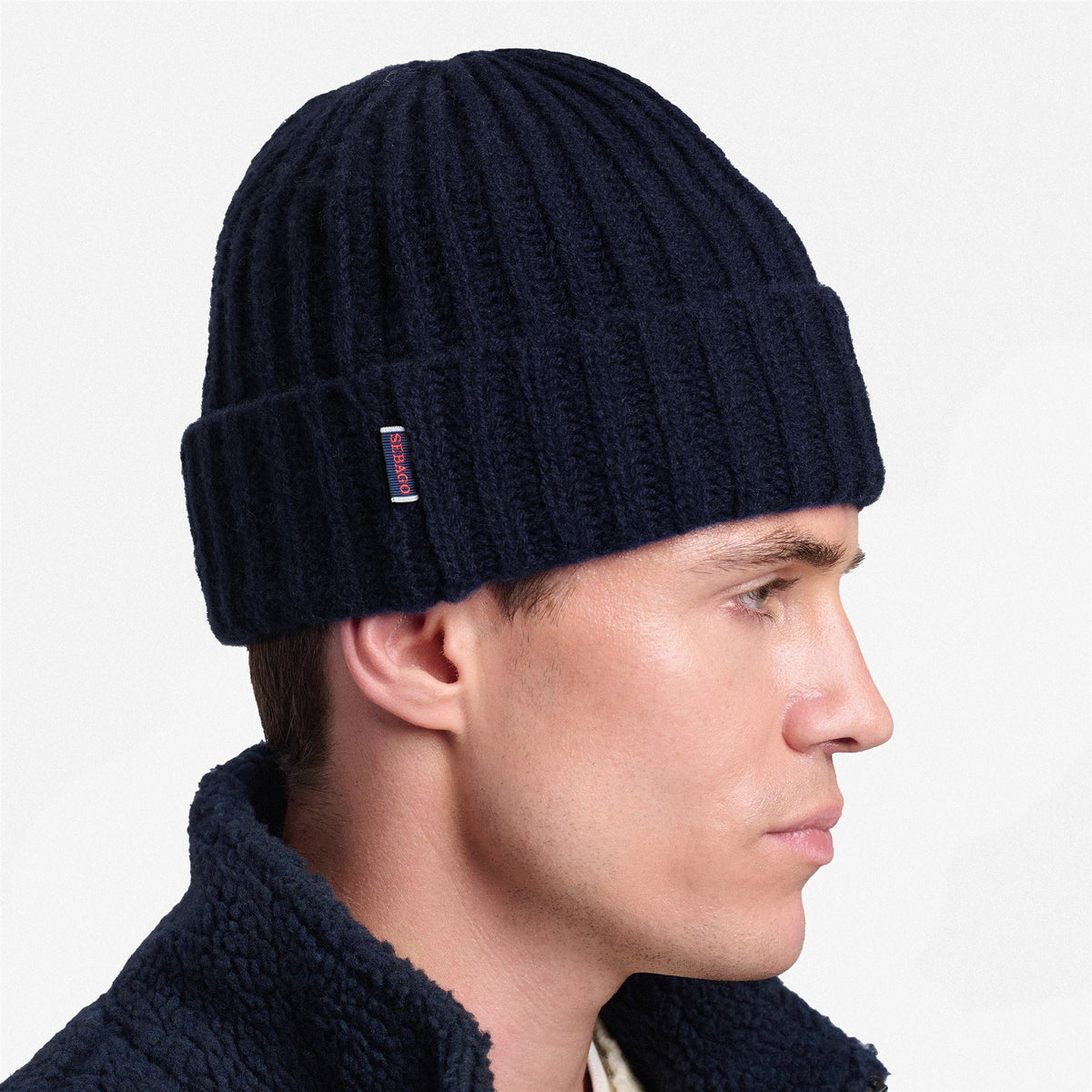Blue Unisex Wool Beanie