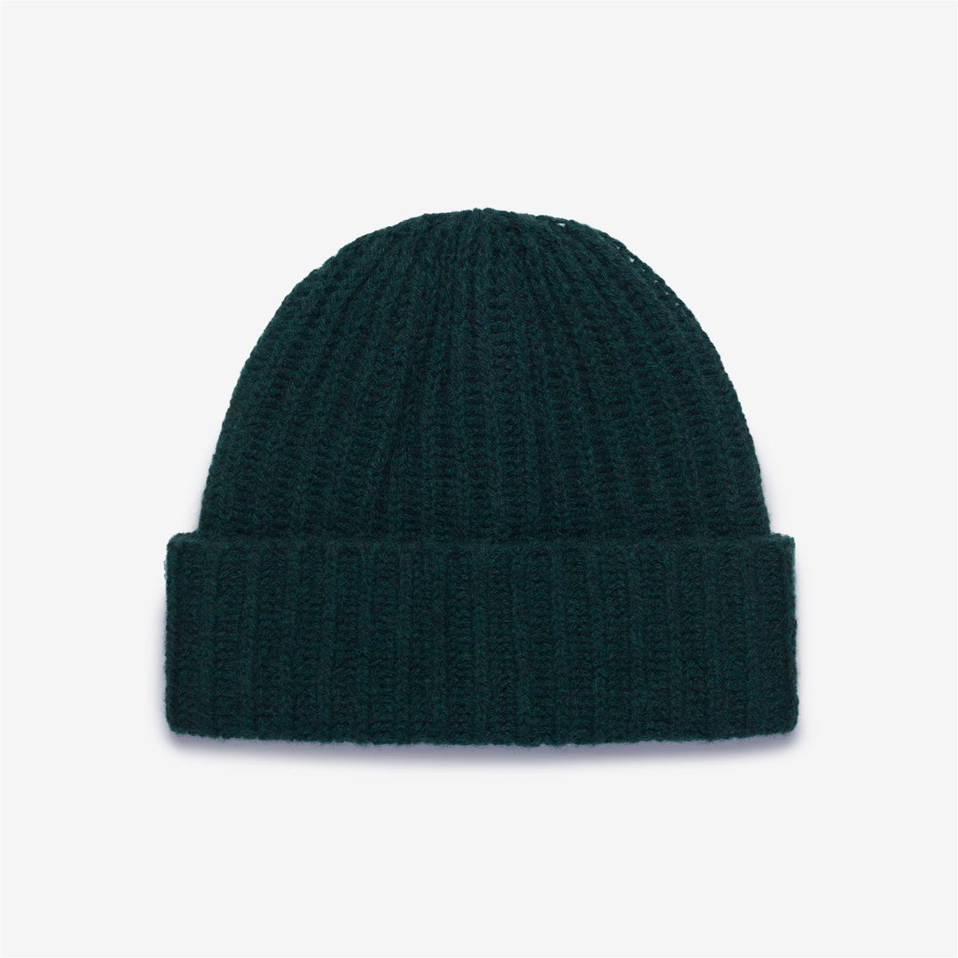 Berretto unisex in lana verde per l'inverno 01