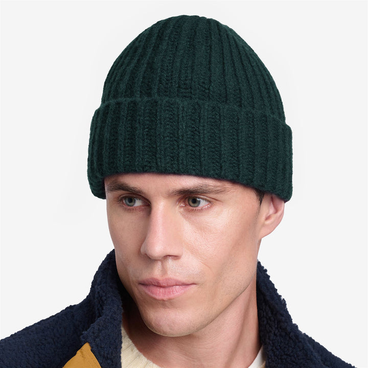 Green Unisex Wool Beanie Hat for Winter 4