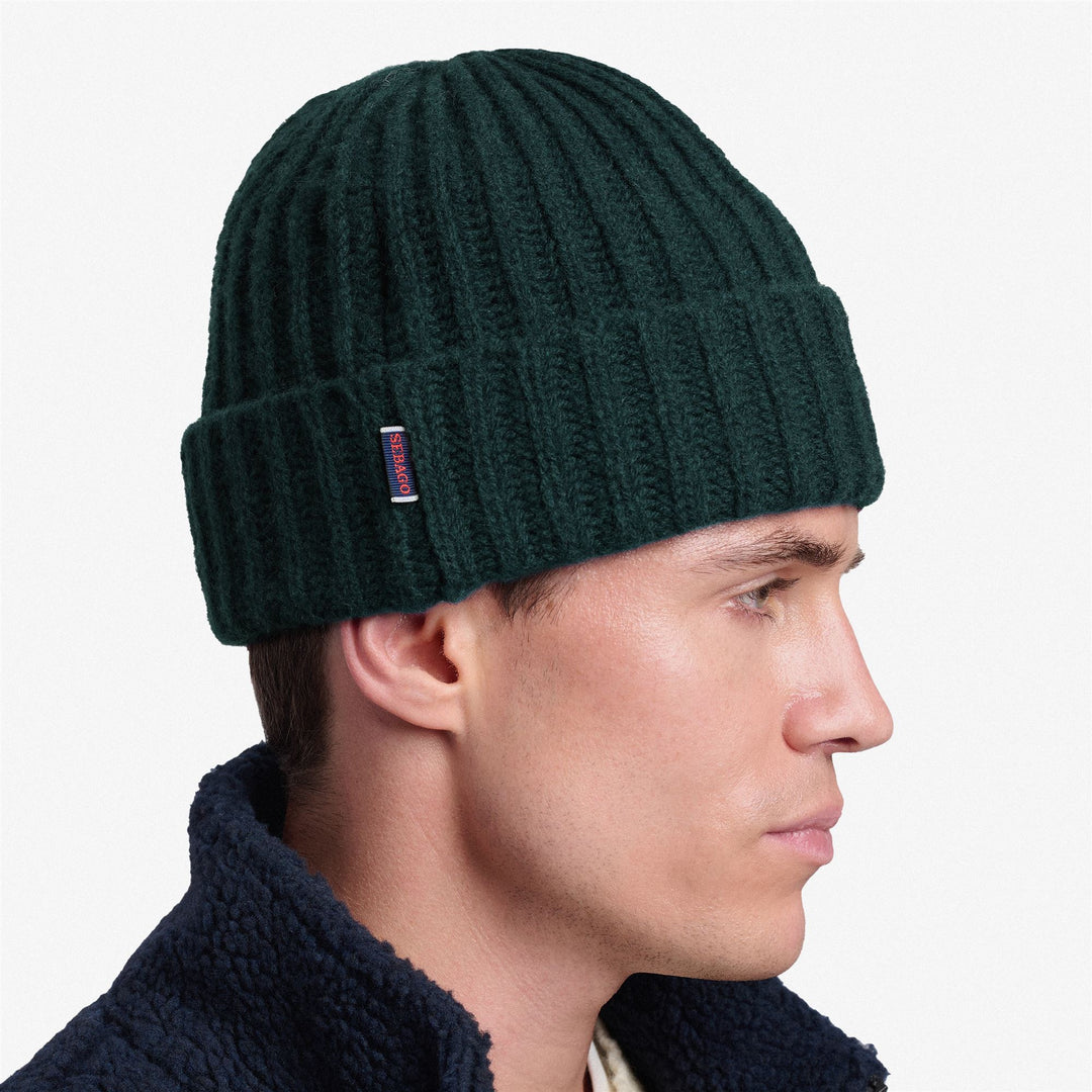 Green Unisex Wool Beanie Hat for Winter main