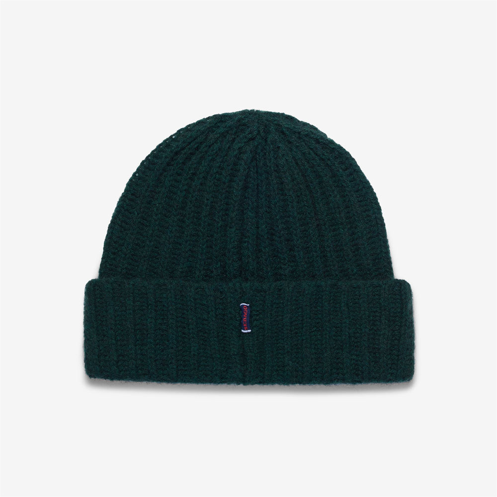 Berretto unisex in lana verde per l'inverno 02