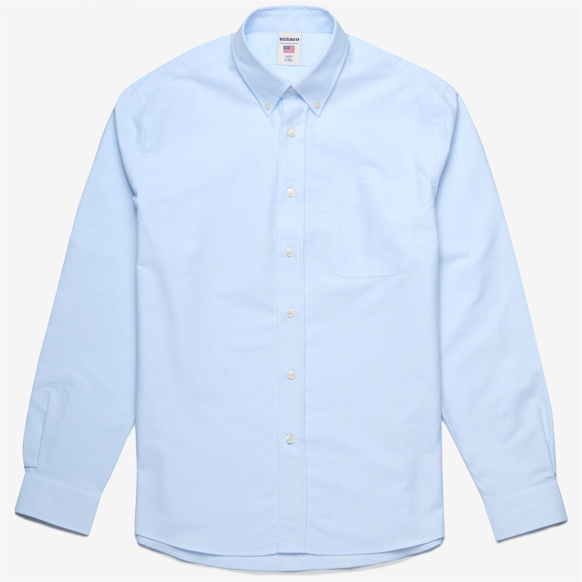 Blue Men's Cotton Oxford Shirt