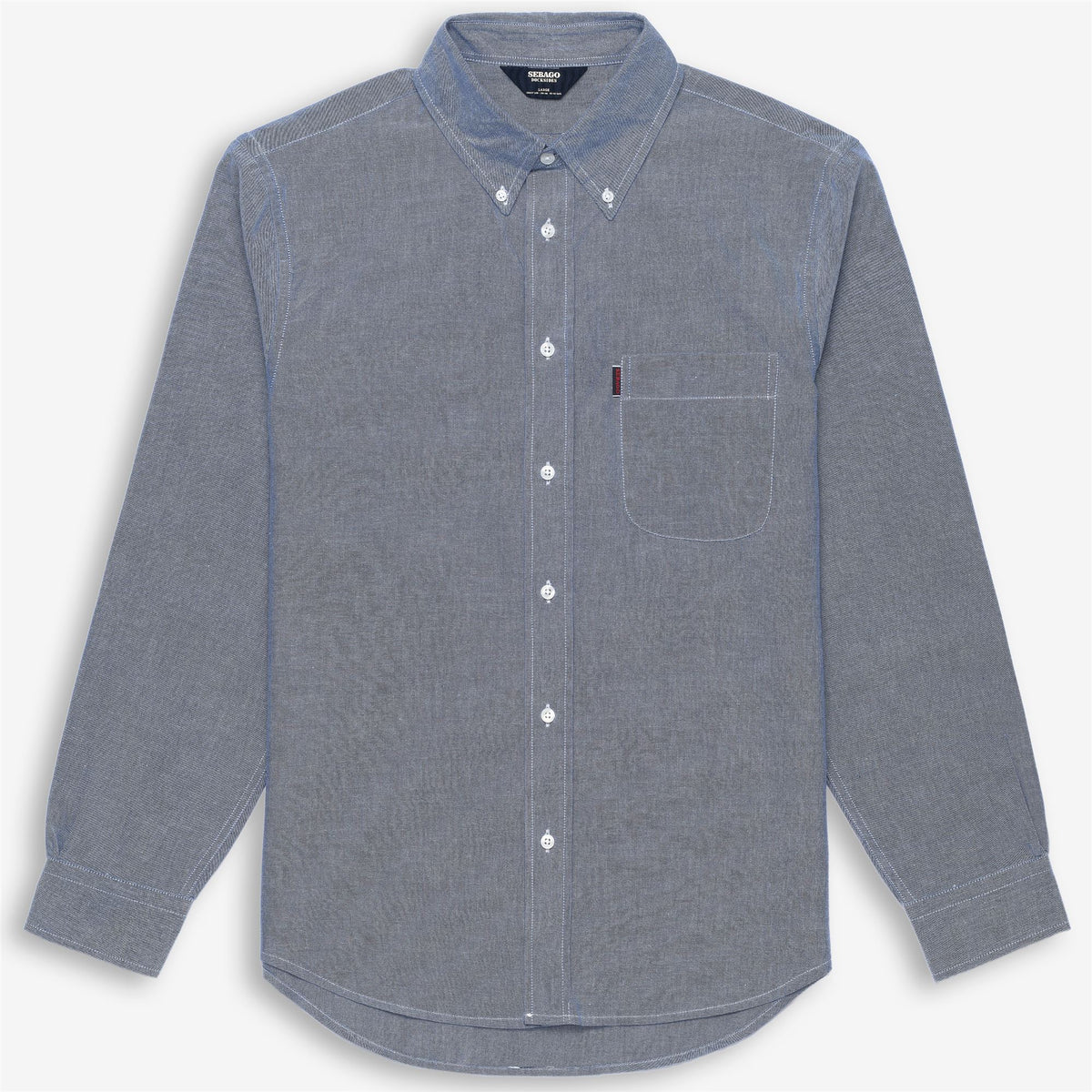 Blue Men's Cotton Oxford Shirt