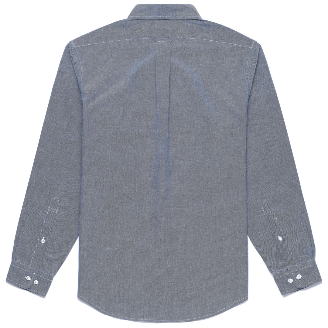 Azure Blue Men's Button-Down Yachting Shirt in Cotton main