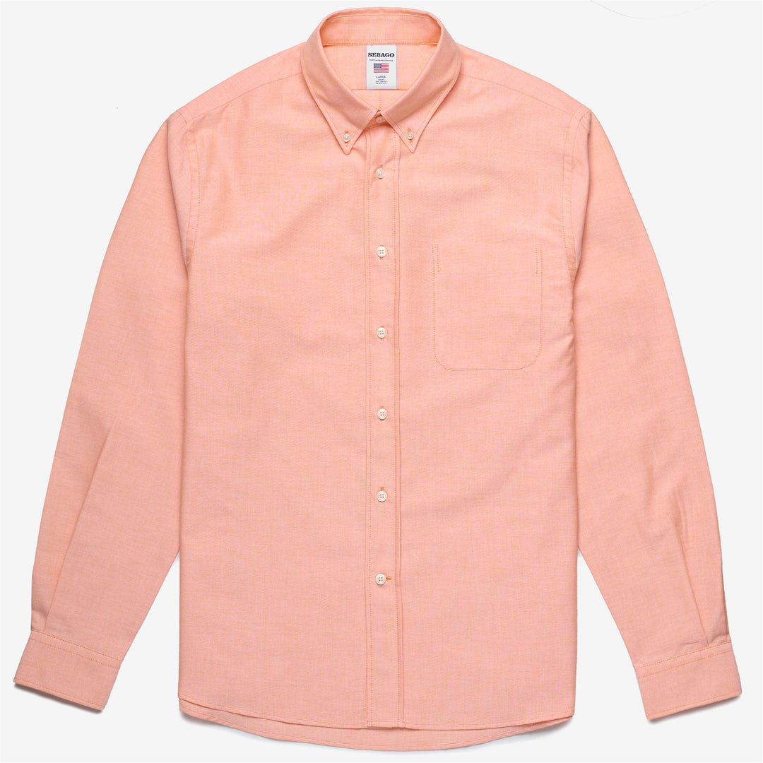 Orange Men's Yachting Button-Down Cotton Shirt main