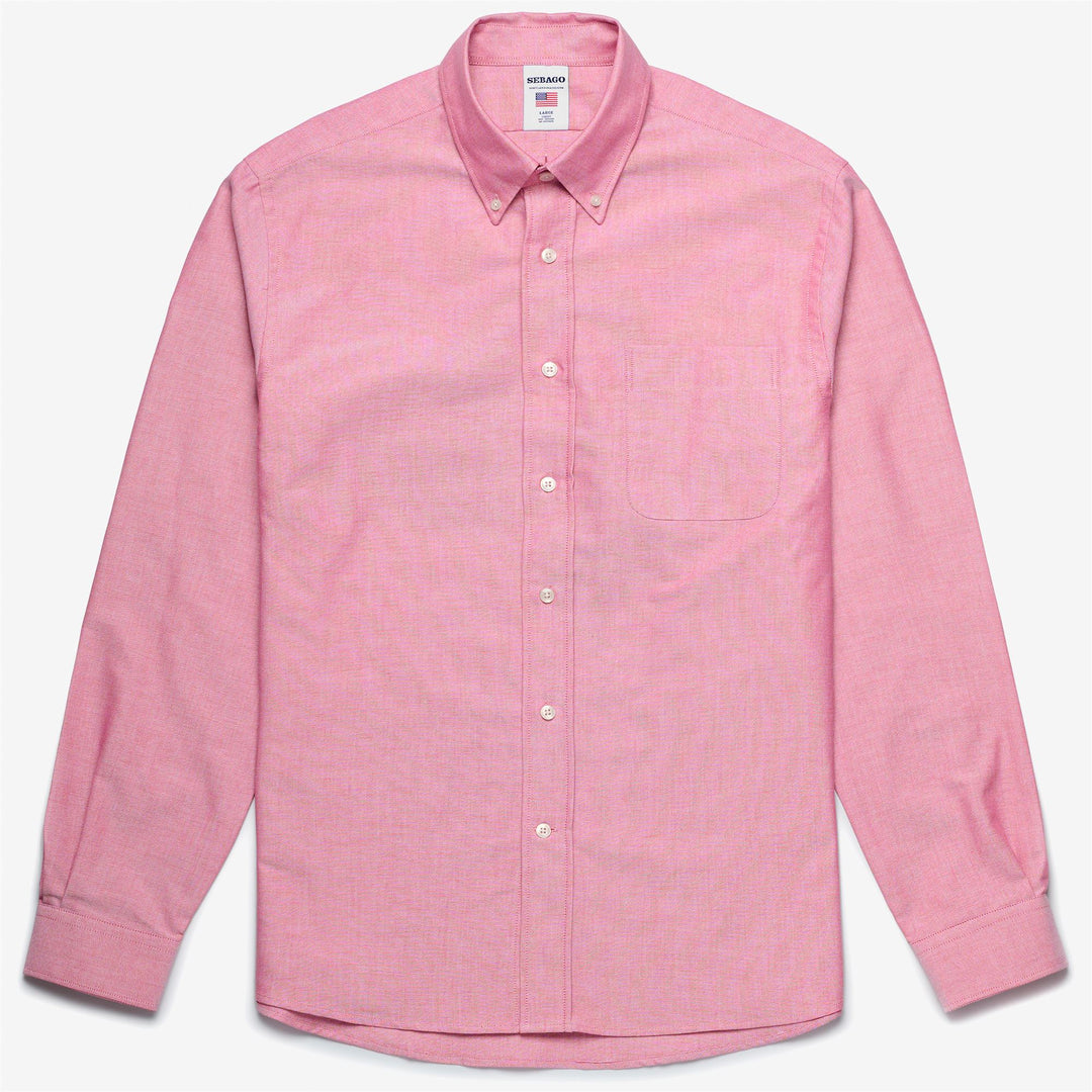 Cherry Red Men's Yachting Button-Down Cotton Shirt 01