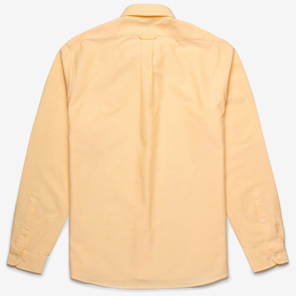 Yellow Men's Button-Down Yachting Shirt in Cotton 02
