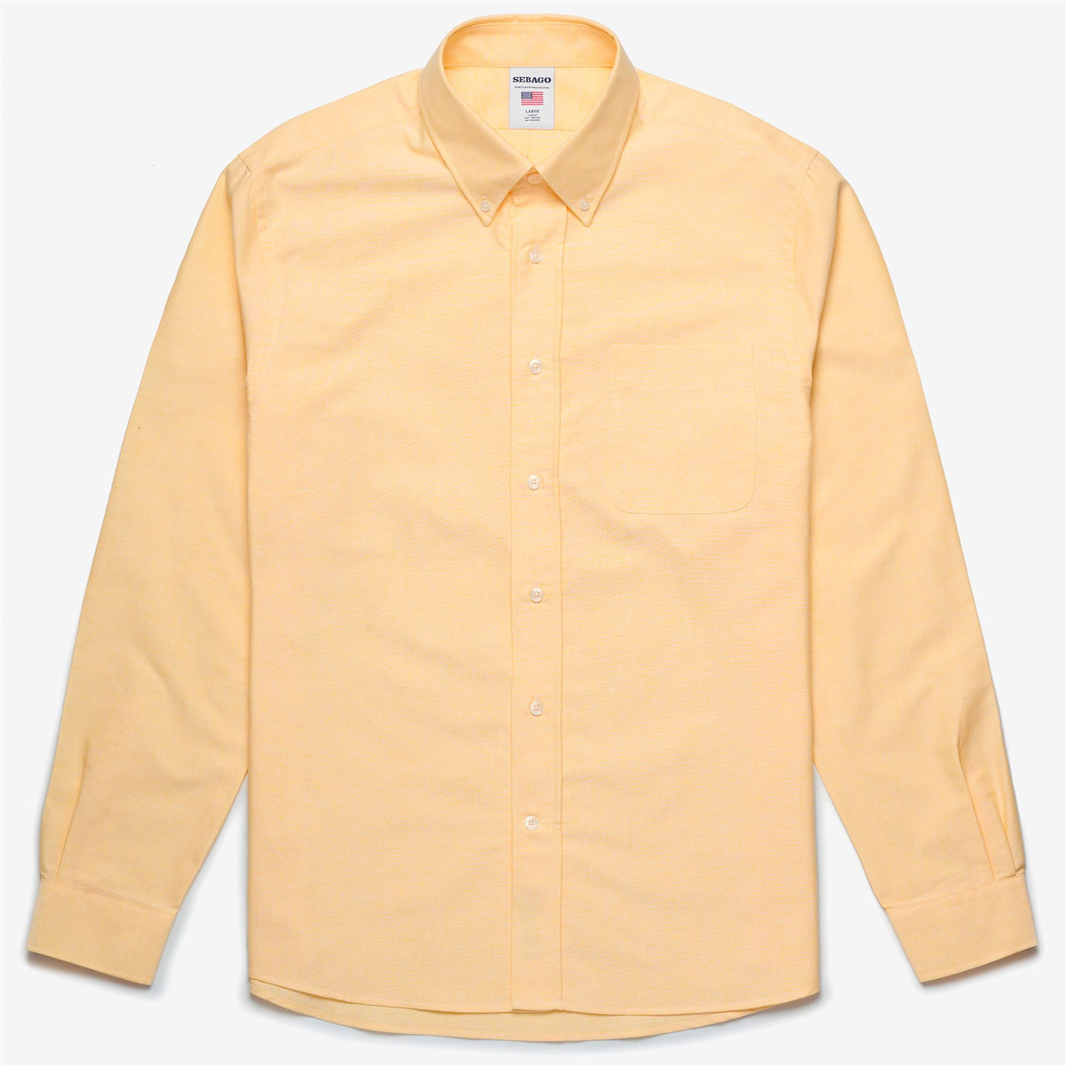Yellow Men's Cotton Oxford Shirt