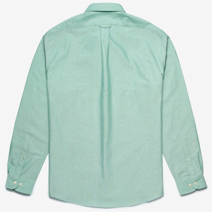 Chemise boutonnée en coton vert clair pour homme, style yachting 2