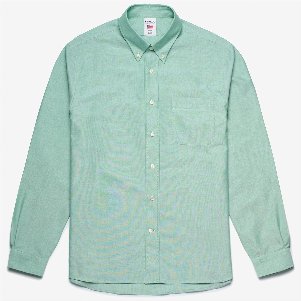 Green Men's Cotton Oxford Shirt