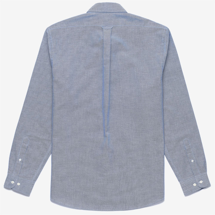 Blue Men's Button-Down Yachting Shirt in Cotton 2