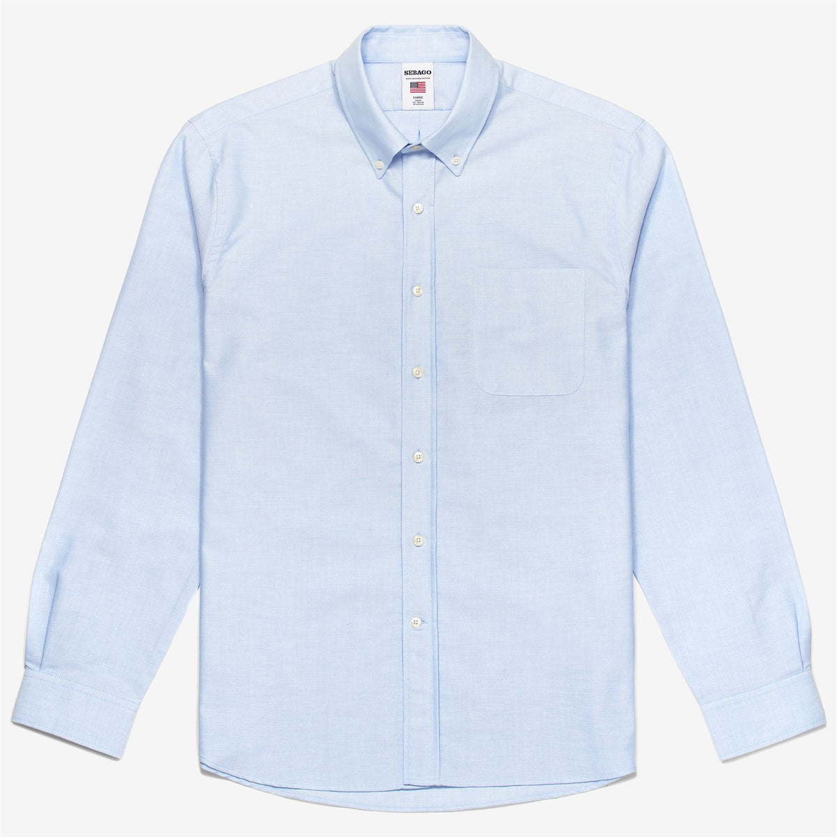 Blue Men's Cotton Oxford Shirt