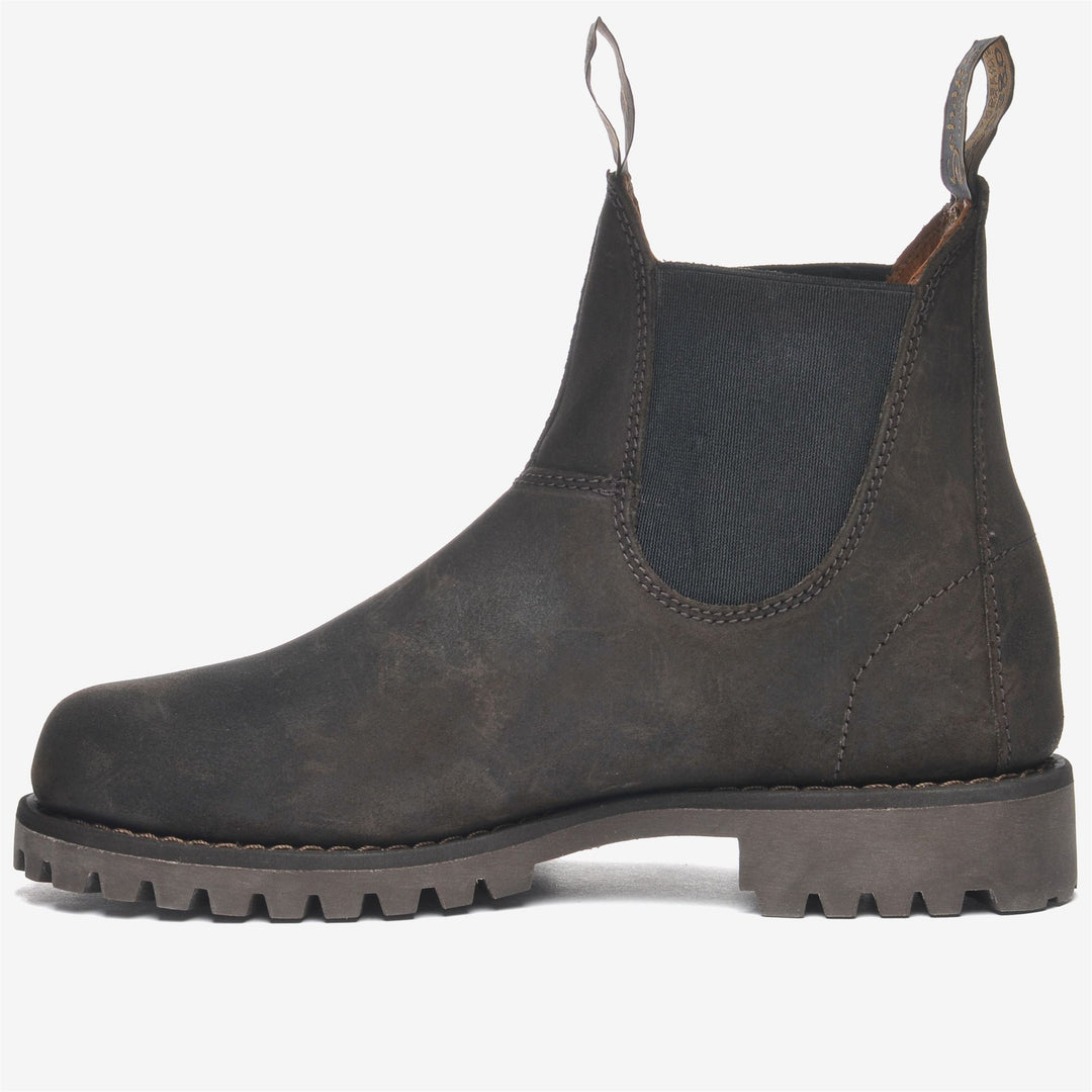Stivaletti alla Caviglia in Suede Marrone Scuro Donna per Tempo Libero main