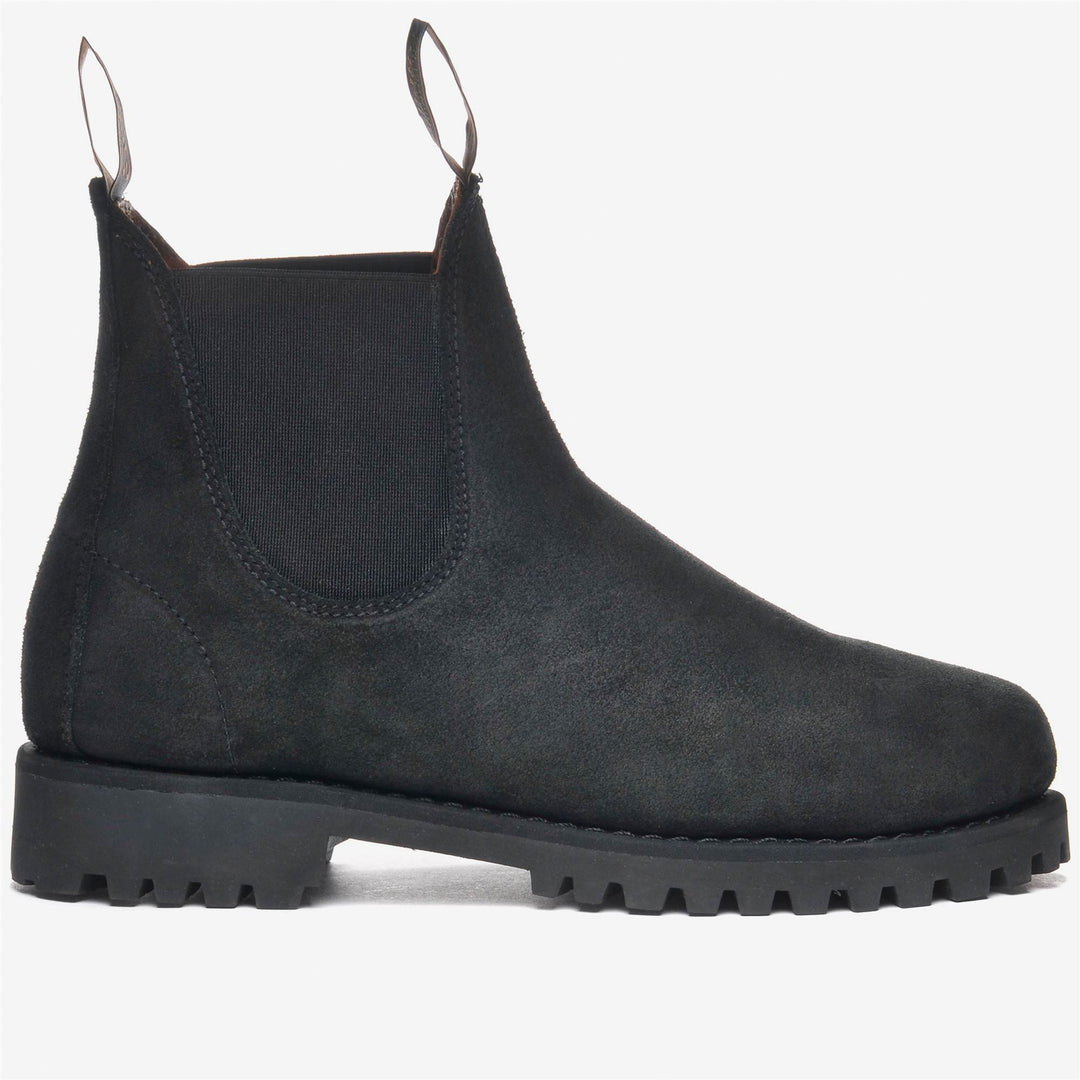 Stivaletti in Suede Neri da Donna per Tempo Libero con Suola in Gomma 01
