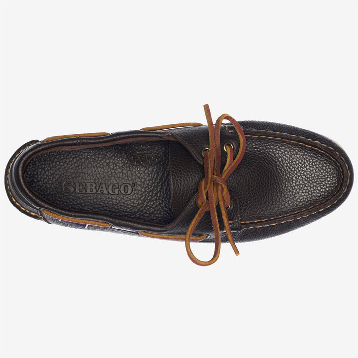 Dunkelbraune Herren-Leder-Yachting-Mokassins Docksides mit rutschfester Sohle 4