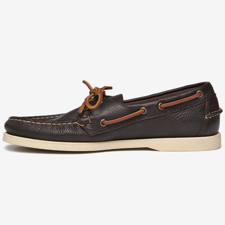 Dunkelbraune Herren-Leder-Yachting-Mokassins Docksides mit rutschfester Sohle 3