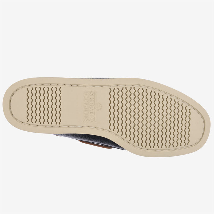 Navy Blue Men's Leather Yachting Moccasin Docksides Shoes 2