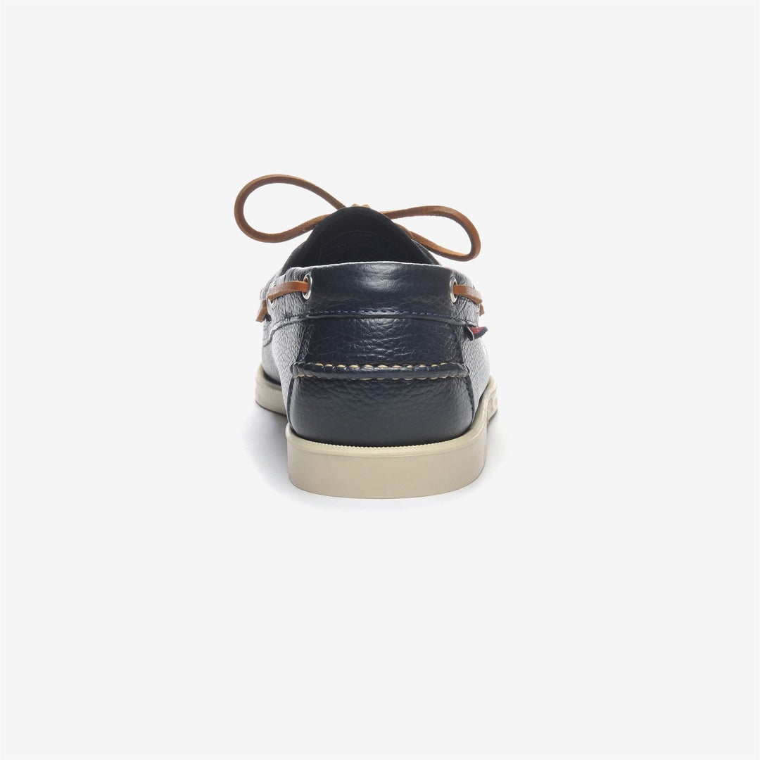 Marineblaue Herren Leder Yachting Mokassins Docksides Schuhe main