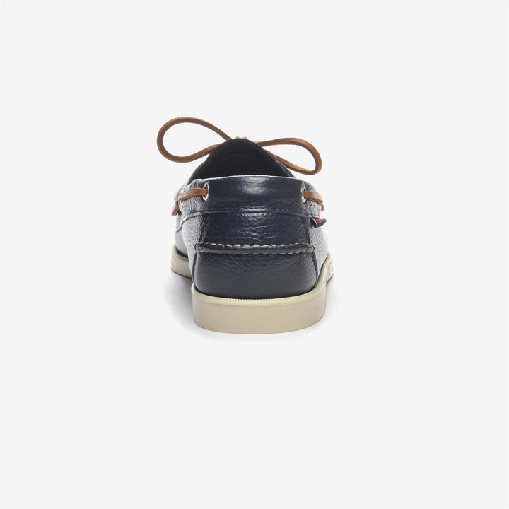 Marineblaue Herren Leder Yachting Mokassins Docksides Schuhe 5