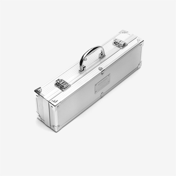 Grey Blue Unisex BBQ Camp Accessories Set in Aluminium Box 1