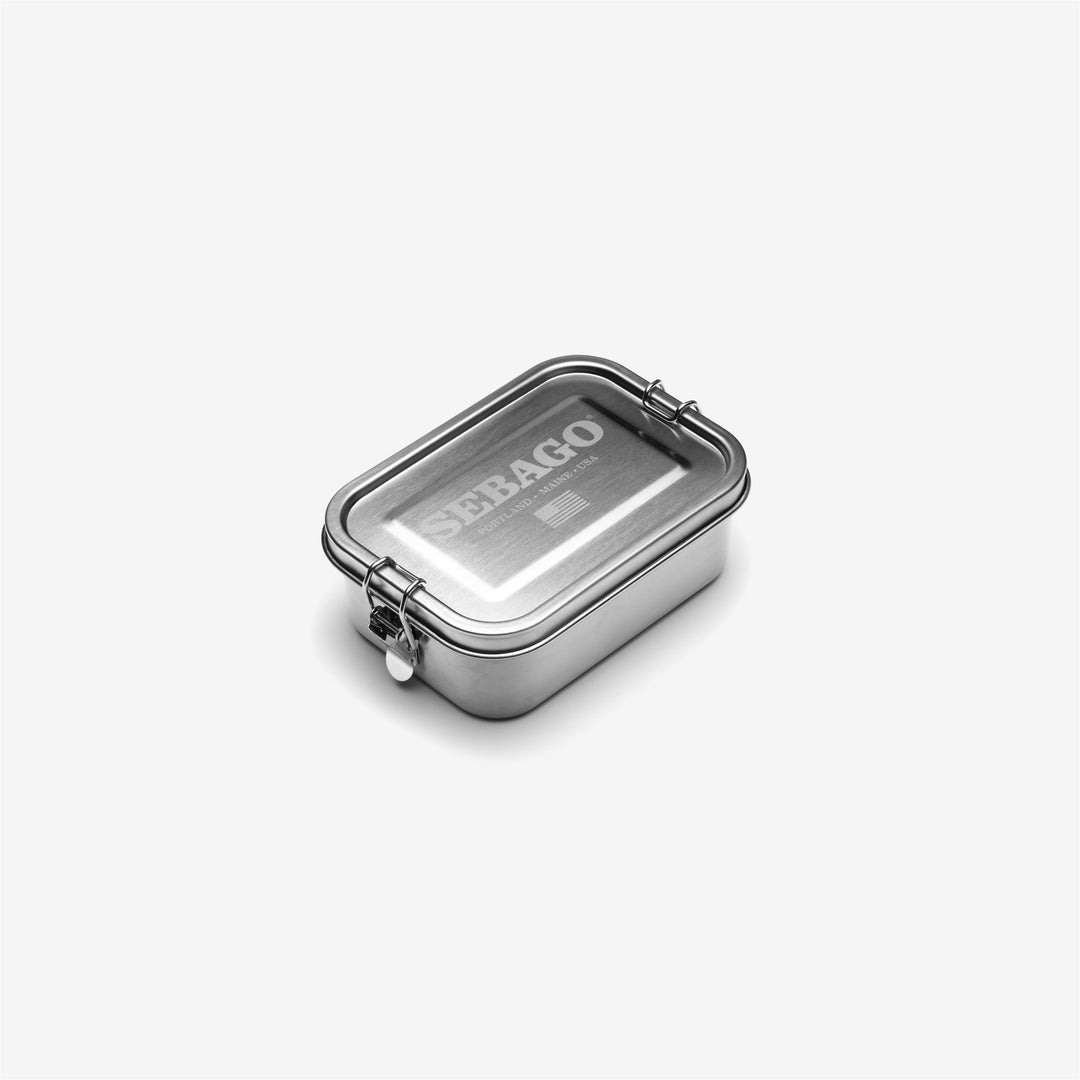 Grey Blue Unisex Stainless Steel Lunch Box with Hermetic Closure 01
