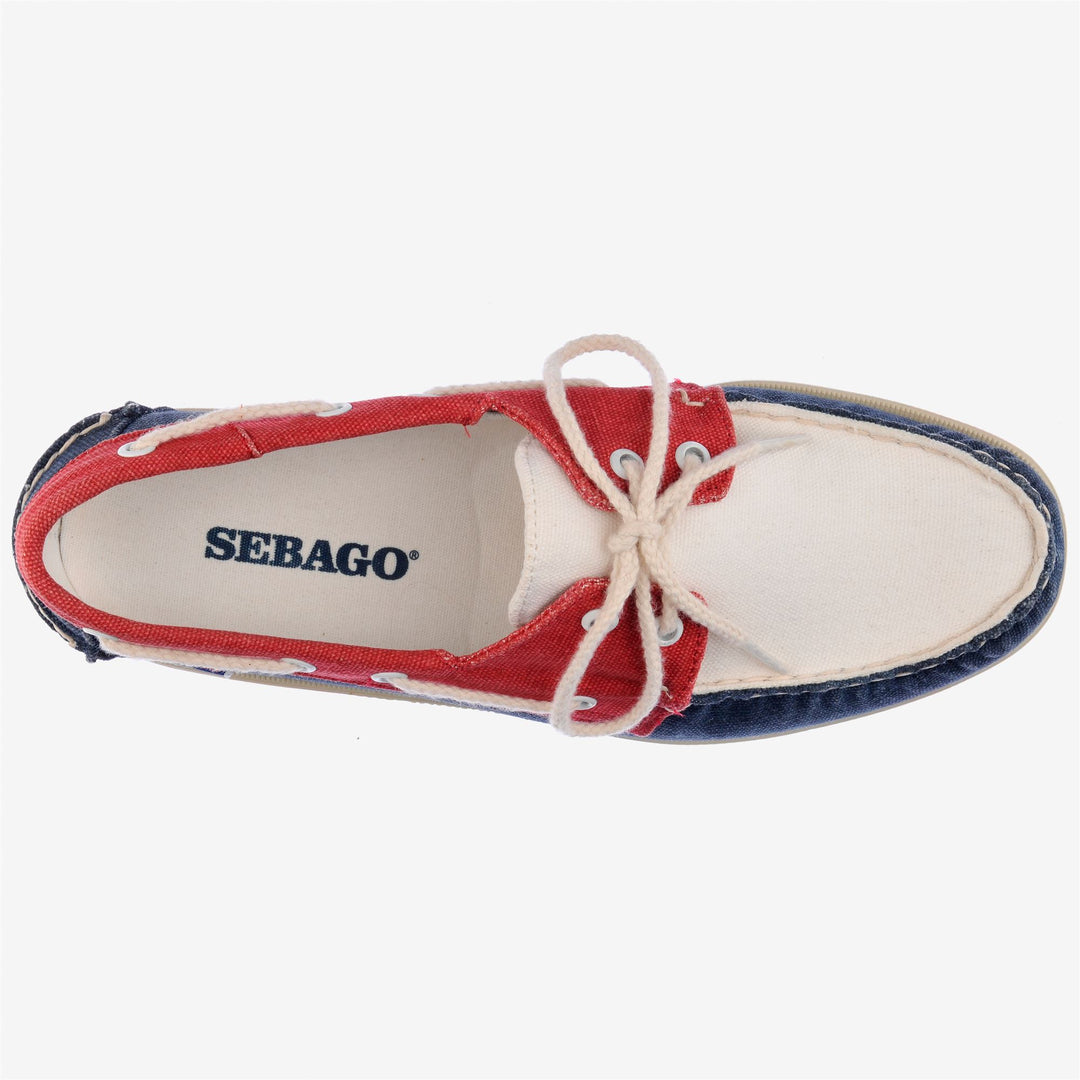 Navy Blue Men's Canvas Yachting Moccasin Docksides Shoes main