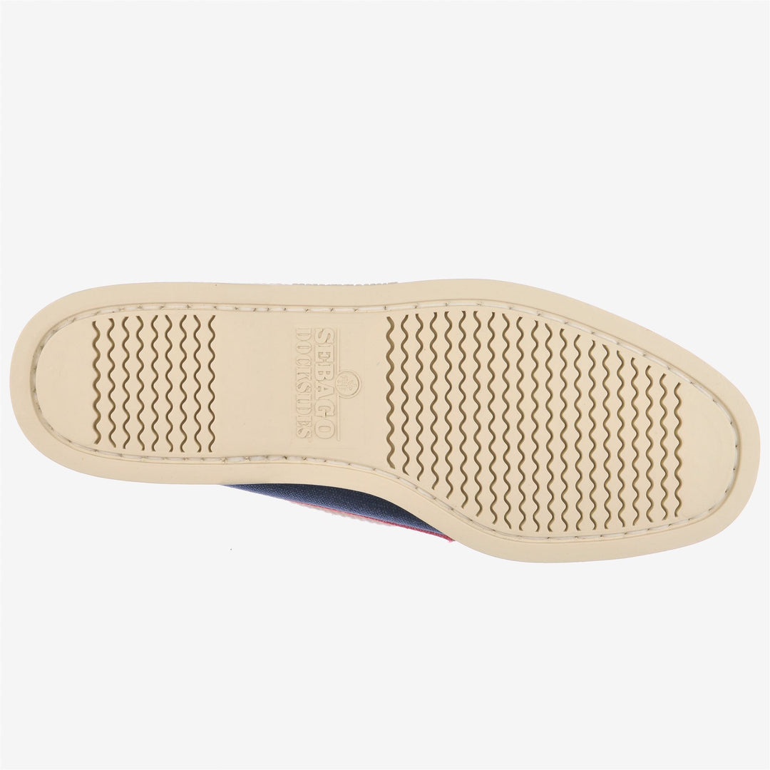 Navy Blue Men's Canvas Yachting Moccasin Docksides Shoes main