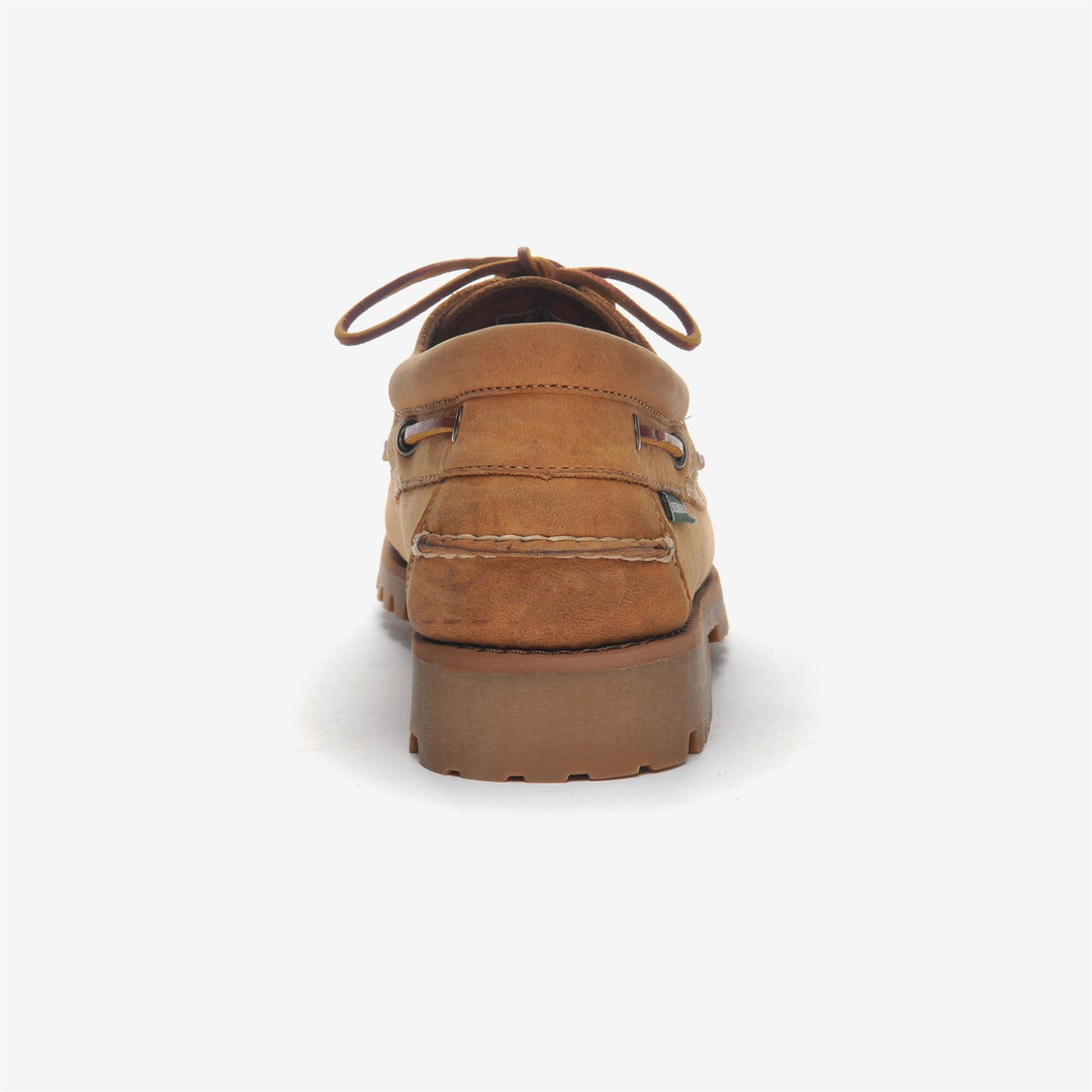 Tan brown Men's Leather Moccasin for Leisure with Traction Sole main