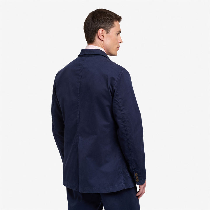 Marine Blue Unisex Casual Cotton Jacket for Leisure Wear 4