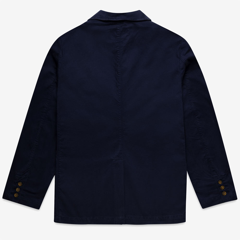 Marine Blue Unisex Casual Cotton Jacket for Leisure Wear 02