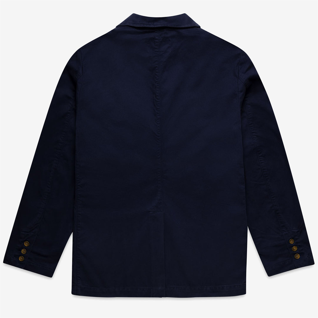 Marineblaue Unisex-Freizeitjacke aus Baumwolle main